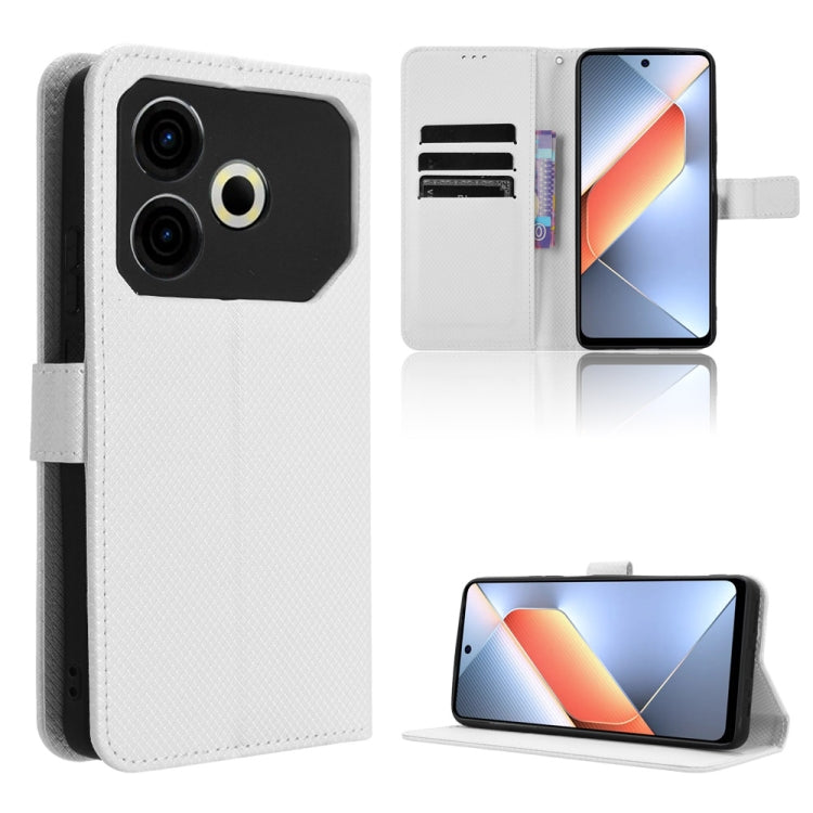 Diamond Texture Leather Phone Case, For Tecno Camon 30 Premier 5G, For Tecno Pova 6 Neo 4G, For Tecno Pova 6 4G, For Tecno Camon 30 Pro 5G, For Tecno Camon 30 5G / 4G, For Tecno Pova 6 Pro 5G, For Tecno Spark 20 Pro+ 4G, For Tecno Spark 20 Pro 4G      ...