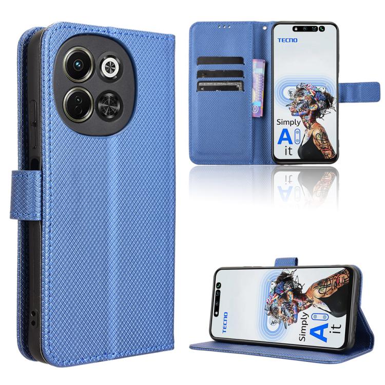 Diamond Texture Leather Phone Case, For Tecno Camon 40 Premier 5G, For Tecno Camon 40 4G, For Tecno Camon 30S 4G / 30S Pro 4G, For Tecno Pova 6 Neo 5G / Spark 30 5G, For Tecno Spark 30 Pro 4G, For Tecno Spark 30 4G                                      ...