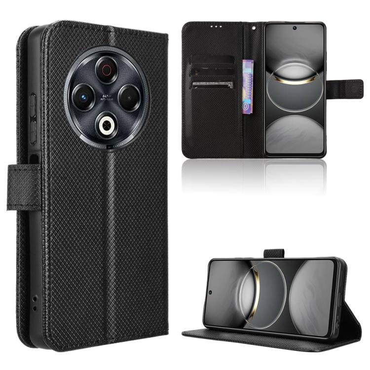 Diamond Texture Leather Phone Case, For Tecno Spark 30 4G, For Tecno Spark Go 1 / Pop 9 / Spark Go 2025, For Tecno Spark 30C 4G, For Tecno Spark 20 Pro 5G, For Tecno Camon 30 Premier 5G, For Tecno Pova 6 Neo 4G, For Tecno Pova 6 4G                     ...