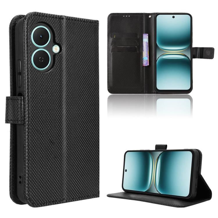 Diamond Texture Leather Phone Case, For Tecno Pova 7 5G, For Tecno Spark 40 Pro+ 4G, For Tecno Spark 40 Pro 4G, For Tecno Spark 40 4G, For Tecno Pova 7 Ultra 5G, For Tecno Pova 7 4G, For Tecno Spark Go 2 4G, For Tecno Pova Curve 5G                     ...
