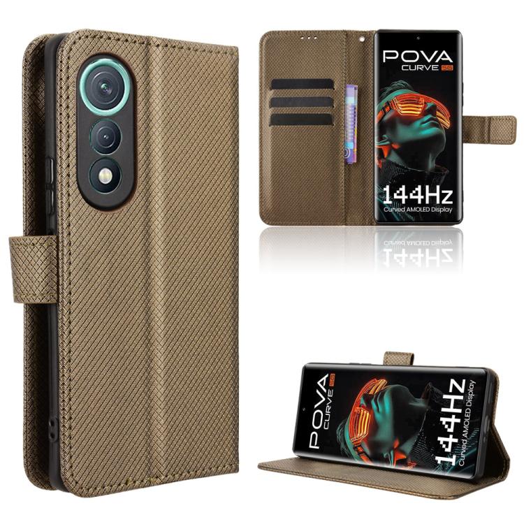 Diamond Texture Leather Phone Case, For Tecno Pova 7 5G, For Tecno Spark 40 Pro+ 4G, For Tecno Spark 40 Pro 4G, For Tecno Spark 40 4G, For Tecno Pova 7 Ultra 5G, For Tecno Pova 7 4G, For Tecno Spark Go 2 4G, For Tecno Pova Curve 5G                     ...