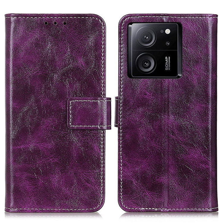 Retro Crazy Horse Texture Leather Phone Case, For Xiaomi Redmi Note 13 Pro 5G/Poco X6, For Xiaomi 14 Ultra, For Xiaomi 14 Pro, For Xiaomi 14, For Xiaomi Redmi Note 13 5G Global, For Xiaomi Redmi Note 13 Pro+, For Xiaomi 13T 5G / Redmi K60 Ultra 5G     ...
