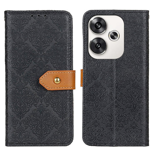 European Floral Embossed Leather Phone Case, For Xiaomi Poco F6 / Redmi Turbo 3, For Xiaomi Poco F6 Pro, For Xiaomi Redmi K70 5G / K70 Pro 5G, For Xiaomi Redmi Note 13 Pro 4G/Poco M6 Pro 4G, For Xiaomi Redmi A3, For Xiaomi Redmi 13C                    ...