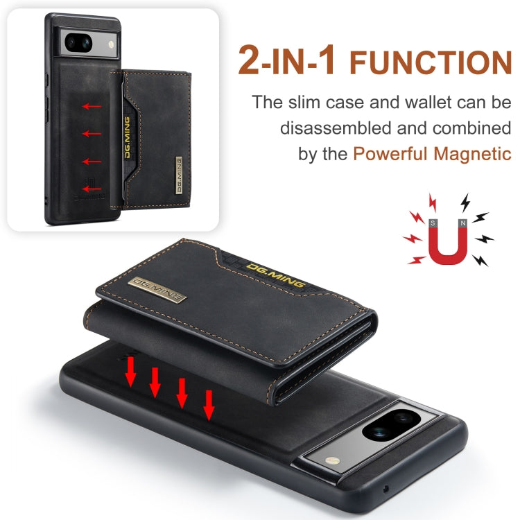 DG.MING M2 Series 3-Fold Multi Card Bag + Magnetic Phone Case, For Google Pixel 8a, For Google Pixel 7a, For Google Pixel 6