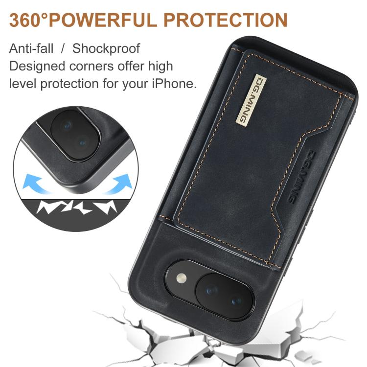 DG.MING M2 Series 3-Fold Multi Card Bag + Magnetic Phone Case, For Google Pixel 10a, For Google Pixel 10 Pro XL, For Google Pixel 10 / 10 Pro, For Google Pixel 9a, For Google Pixel 9 Pro XL, For Google Pixel 9 / 9 Pro, For Google Pixel 8a              ...