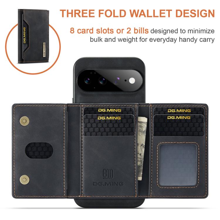 DG.MING M2 Series 3-Fold Multi Card Bag + Magnetic Phone Case, For Google Pixel 11 Pro XL, For Google Pixel 11, For Google Pixel 11 Pro, For Google Pixel 10a, For Google Pixel 10 Pro XL, For Google Pixel 10 / 10 Pro, For Google Pixel 9a                ...