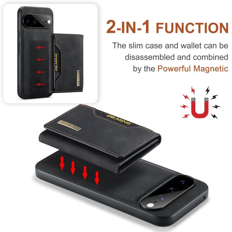 DG.MING M2 Series 3-Fold Multi Card Bag + Magnetic Phone Case, For Google Pixel 11 Pro XL, For Google Pixel 11, For Google Pixel 11 Pro, For Google Pixel 10a, For Google Pixel 10 Pro XL, For Google Pixel 10 / 10 Pro, For Google Pixel 9a                ...