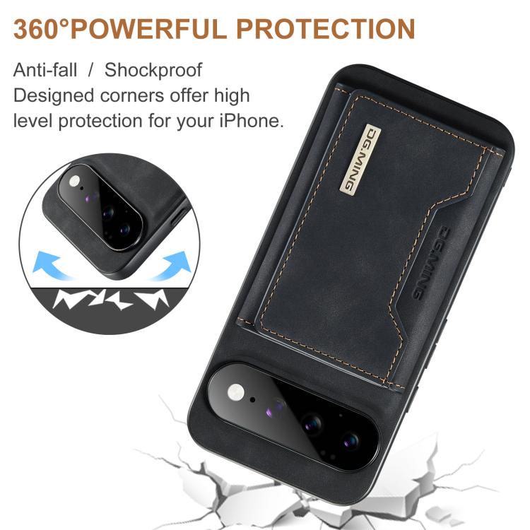 DG.MING M2 Series 3-Fold Multi Card Bag + Magnetic Phone Case, For Google Pixel 11 Pro XL, For Google Pixel 11, For Google Pixel 11 Pro, For Google Pixel 10a, For Google Pixel 10 Pro XL, For Google Pixel 10 / 10 Pro, For Google Pixel 9a                ...