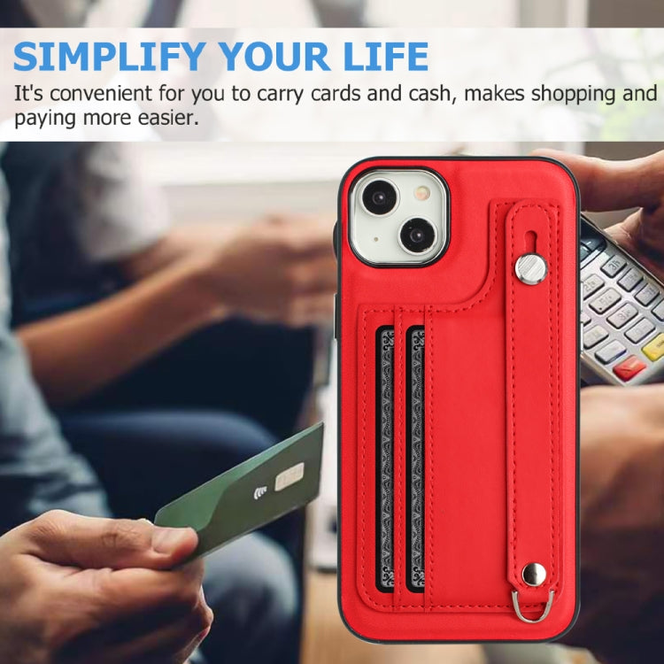 Shockproof Leather Phone Case with Wrist Strap, For iPhone 14, For iPhone 15 Pro Max, For iPhone 15 Pro, For iPhone 14 Plus, For iPhone 14 Pro, For iPhone 15 Plus, For iPhone 15, For iPhone 14 Pro Max