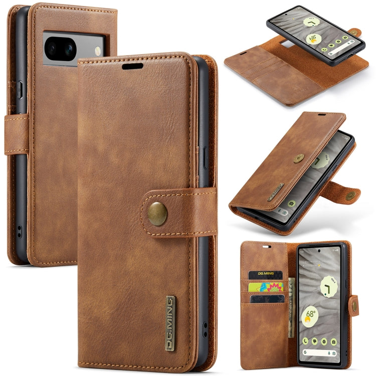 DG.MING Crazy Horse Texture Detachable Magnetic Leather Phone Case, For Google Pixel 8, For Google Pixel 7a