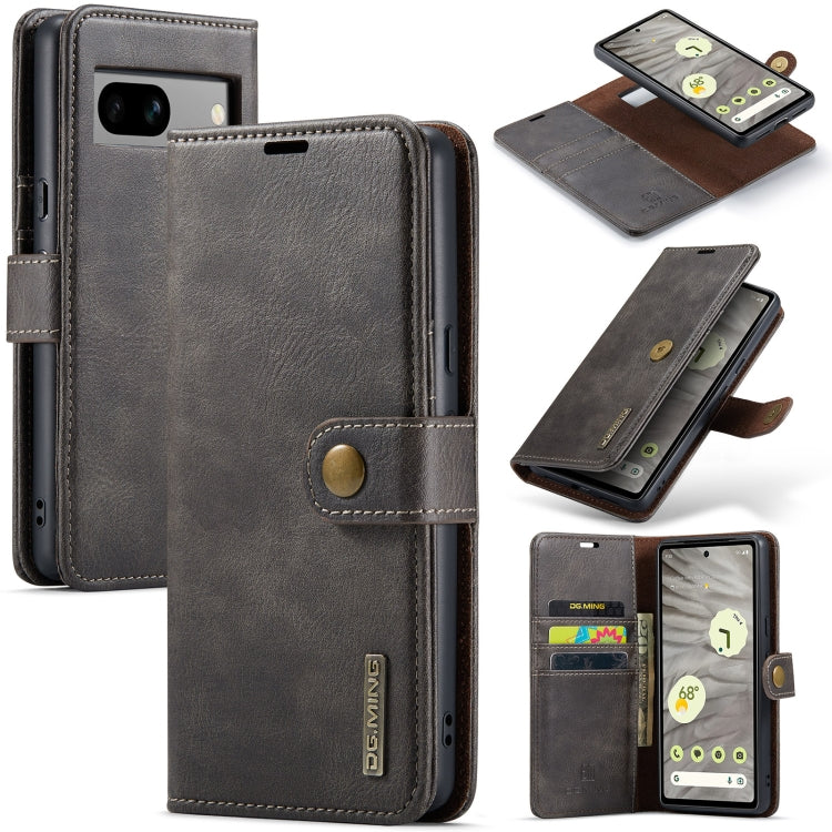 DG.MING Crazy Horse Texture Detachable Magnetic Leather Phone Case, For Google Pixel 8, For Google Pixel 7a