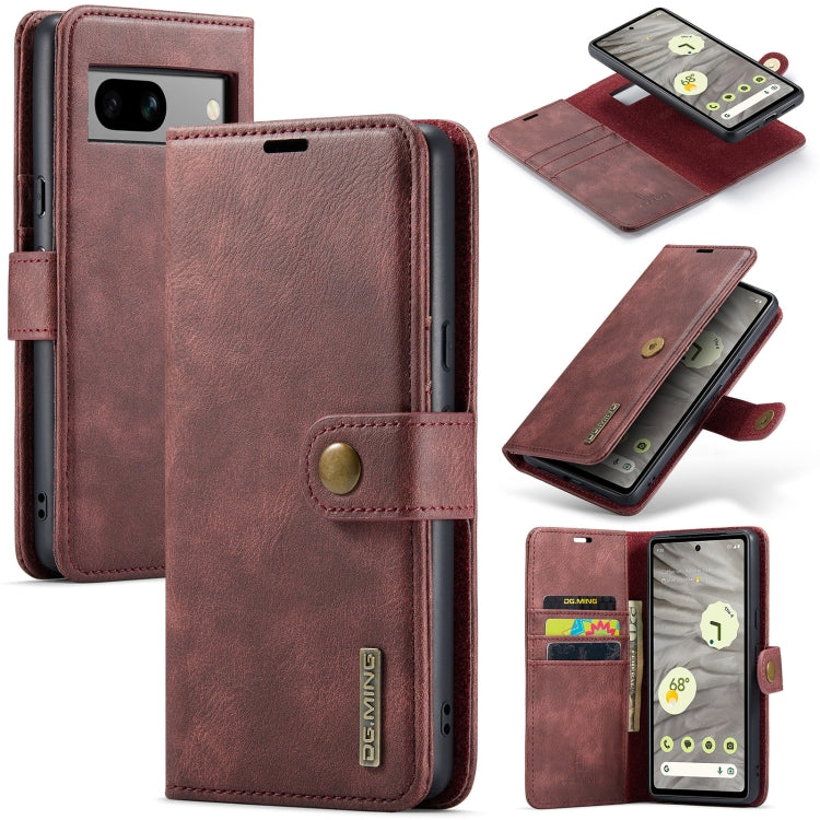 DG.MING Crazy Horse Texture Detachable Magnetic Leather Phone Case, For Google Pixel 8, For Google Pixel 7a