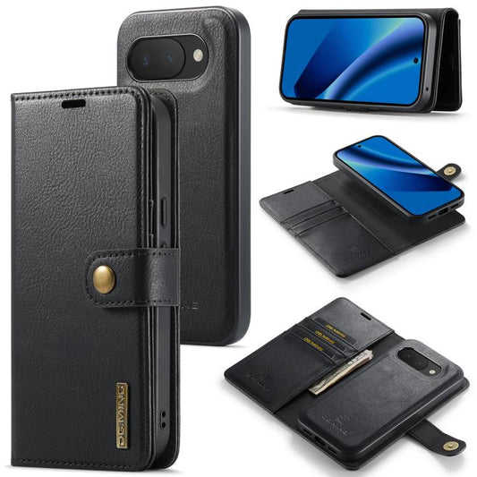 DG.MING Crazy Horse Texture Detachable Magnetic Leather Phone Case, For Google Pixel 10a, For Google Pixel 10 Pro XL, For Google Pixel 10 / 10 Pro, For Google Pixel 9a, For Google Pixel 8a, For Google Pixel 8 Pro, For Google Pixel 8, For Google Pixel 7a