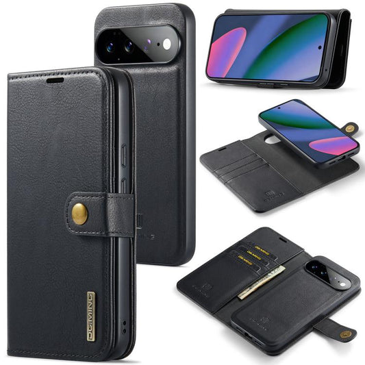 DG.MING Crazy Horse Texture Detachable Magnetic Leather Phone Case, For Google Pixel 11 Pro XL, For Google Pixel 11, For Google Pixel 11 Pro, For Google Pixel 10a, For Google Pixel 10 Pro XL, For Google Pixel 10 / 10 Pro, For Google Pixel 9a           ...