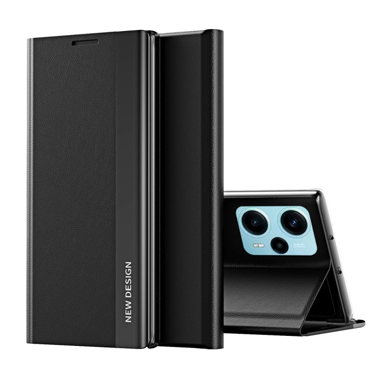 Side Side Electroplated Magnetic Leather Phone Case, For Xiaomi Poco F5 Pro, For Xiaomi Poco F5