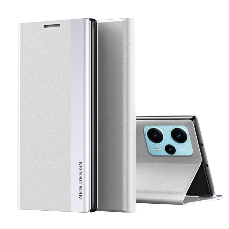 Side Side Electroplated Magnetic Leather Phone Case, For Xiaomi Poco F5 Pro, For Xiaomi Poco F5