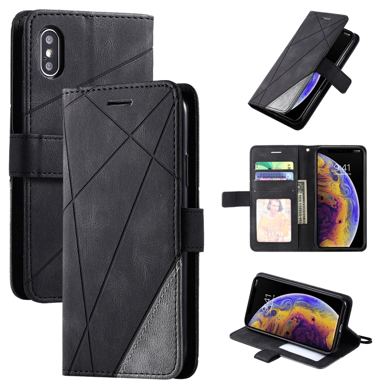 Skin Feel Splicing Horizontal Flip Leather Case with Holder & Card Slots & Wallet & Photo Frame, For iPhone XS / X, For iPhone 11, For iPhone 11 Pro, For iPhone 11 Pro Max, For iPhone SE 2022 / SE 2020 / 8 / 7, For Xiaomi Redmi Note 8                  ...