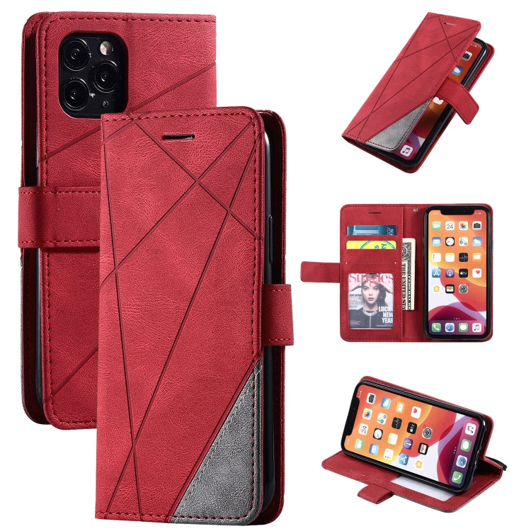 Skin Feel Splicing Horizontal Flip Leather Case with Holder & Card Slots & Wallet & Photo Frame, For iPhone XS / X, For iPhone 11, For iPhone 11 Pro, For iPhone 11 Pro Max, For iPhone SE 2022 / SE 2020 / 8 / 7, For Xiaomi Redmi Note 8                  ...