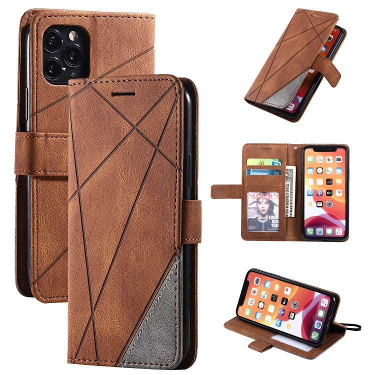 Skin Feel Splicing Horizontal Flip Leather Case with Holder & Card Slots & Wallet & Photo Frame, For iPhone XS / X, For iPhone 11, For iPhone 11 Pro, For iPhone 11 Pro Max, For iPhone SE 2022 / SE 2020 / 8 / 7, For Xiaomi Redmi Note 8                  ...