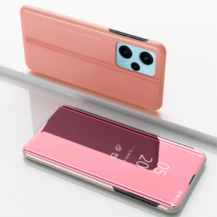 Plated Mirror Kickstand Flip Leather Phone Case, For Xiaomi Poco F5, For Xiaomi Poco F5 Pro