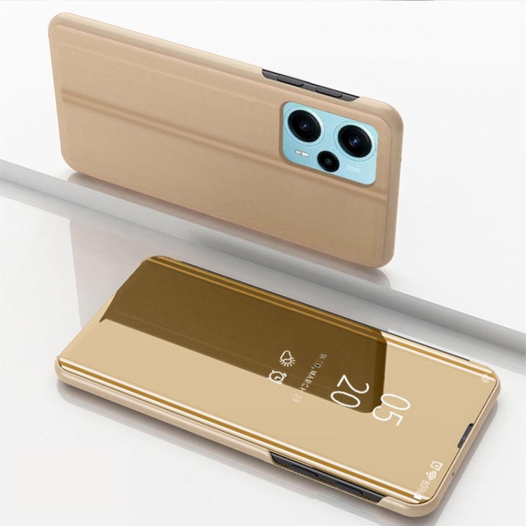 Plated Mirror Kickstand Flip Leather Phone Case, For Xiaomi Poco F5, For Xiaomi Poco F5 Pro