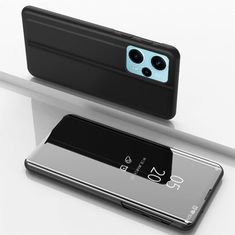 Plated Mirror Kickstand Flip Leather Phone Case, For Xiaomi Poco F5, For Xiaomi Poco F5 Pro