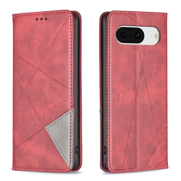 Rhombus Texture Magnetic Leather Phone Case, For Google Pixel 11 / 11 Pro, For Google Pixel 10a, For Google Pixel 8a, For Google Pixel 8 Pro, For Google Pixel 8
