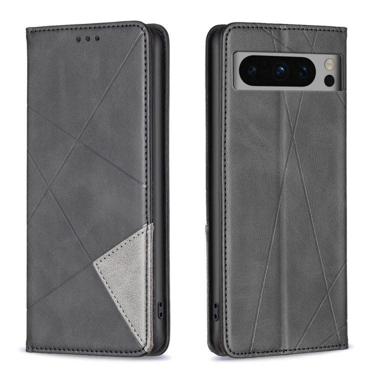 Rhombus Texture Magnetic Leather Phone Case, For Google Pixel 11 / 11 Pro, For Google Pixel 10a, For Google Pixel 8a, For Google Pixel 8 Pro, For Google Pixel 8