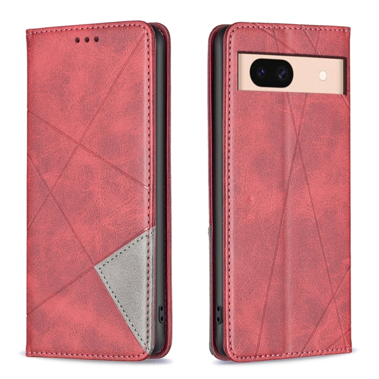 Rhombus Texture Magnetic Leather Phone Case, For Google Pixel 11a, For Google Pixel 11 / 11 Pro, For Google Pixel 10a, For Google Pixel 8a, For Google Pixel 8 Pro, For Google Pixel 8