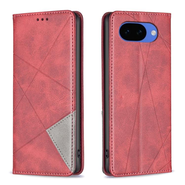 Rhombus Texture Magnetic Leather Phone Case, For Google Pixel 11a, For Google Pixel 11 / 11 Pro, For Google Pixel 10a, For Google Pixel 8a, For Google Pixel 8 Pro, For Google Pixel 8