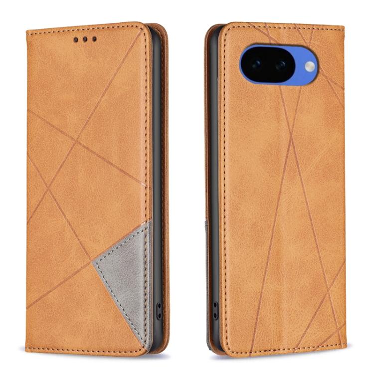 Rhombus Texture Magnetic Leather Phone Case, For Google Pixel 11a, For Google Pixel 11 / 11 Pro, For Google Pixel 10a, For Google Pixel 8a, For Google Pixel 8 Pro, For Google Pixel 8
