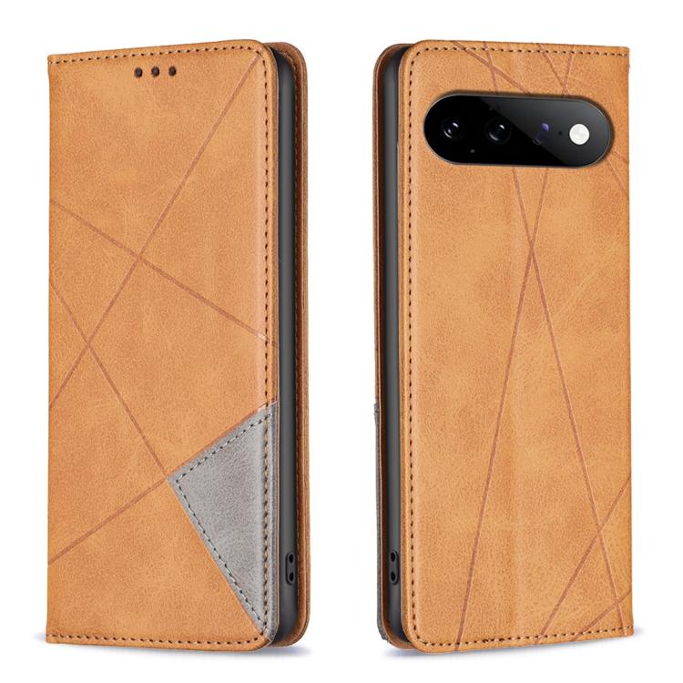 Rhombus Texture Magnetic Leather Phone Case, For Google Pixel 11a, For Google Pixel 11 / 11 Pro, For Google Pixel 10a, For Google Pixel 8a, For Google Pixel 8 Pro, For Google Pixel 8