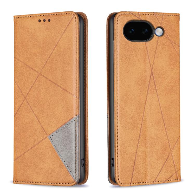 Rhombus Texture Magnetic Leather Phone Case, For Google Pixel 11a, For Google Pixel 11 / 11 Pro, For Google Pixel 10a, For Google Pixel 8a, For Google Pixel 8 Pro, For Google Pixel 8
