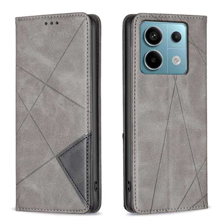 Rhombus Texture Magnetic Leather Phone Case, For Xiaomi Redmi Note 13 Pro+ 5G, For Xiaomi Redmi Note 13 Pro 5G, For Xiaomi 13T / 13T Pro / Redmi K60 Ultra, For Xiaomi Redmi K70 / K70 Pro, For Xiaomi Redmi 12 4G, For Xiaomi Poco F5 5G / Redmi Note 12 Tu...