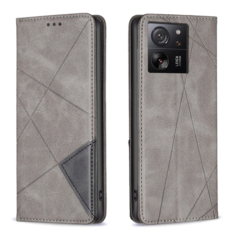 Rhombus Texture Magnetic Leather Phone Case, For Xiaomi Redmi Note 13 Pro+ 5G, For Xiaomi Redmi Note 13 Pro 5G, For Xiaomi 13T / 13T Pro / Redmi K60 Ultra, For Xiaomi Redmi K70 / K70 Pro, For Xiaomi Redmi 12 4G, For Xiaomi Poco F5 5G / Redmi Note 12 Tu...