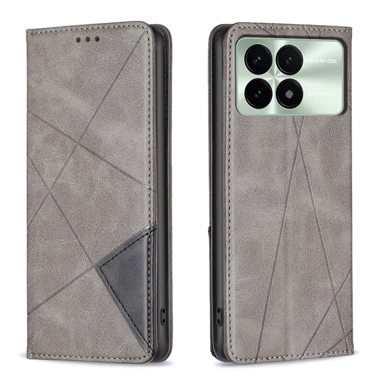 Rhombus Texture Magnetic Leather Phone Case, For Xiaomi Poco M6 4G / Redmi 13 4G, For Xiaomi Redmi Note 13 Pro 4G Global, For Xiaomi Poco M6 Pro 4G, For Xiaomi Redmi A3, For Xiaomi Redmi Note 13 4G Global, For Xiaomi Redmi K70E, For Xiaomi Redmi Note 1...