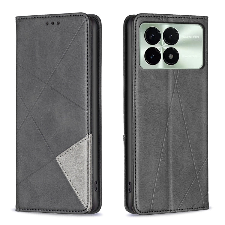 Rhombus Texture Magnetic Leather Phone Case, For Xiaomi Poco M6 4G / Redmi 13 4G, For Xiaomi Redmi Note 13 Pro 4G Global, For Xiaomi Poco M6 Pro 4G, For Xiaomi Redmi A3, For Xiaomi Redmi Note 13 4G Global, For Xiaomi Redmi K70E, For Xiaomi Redmi Note 1...