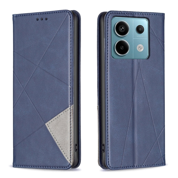 Rhombus Texture Magnetic Leather Phone Case, For Xiaomi Poco M6 4G / Redmi 13 4G, For Xiaomi Redmi Note 13 Pro 4G Global, For Xiaomi Poco M6 Pro 4G, For Xiaomi Redmi A3, For Xiaomi Redmi Note 13 4G Global, For Xiaomi Redmi K70E, For Xiaomi Redmi Note 1...