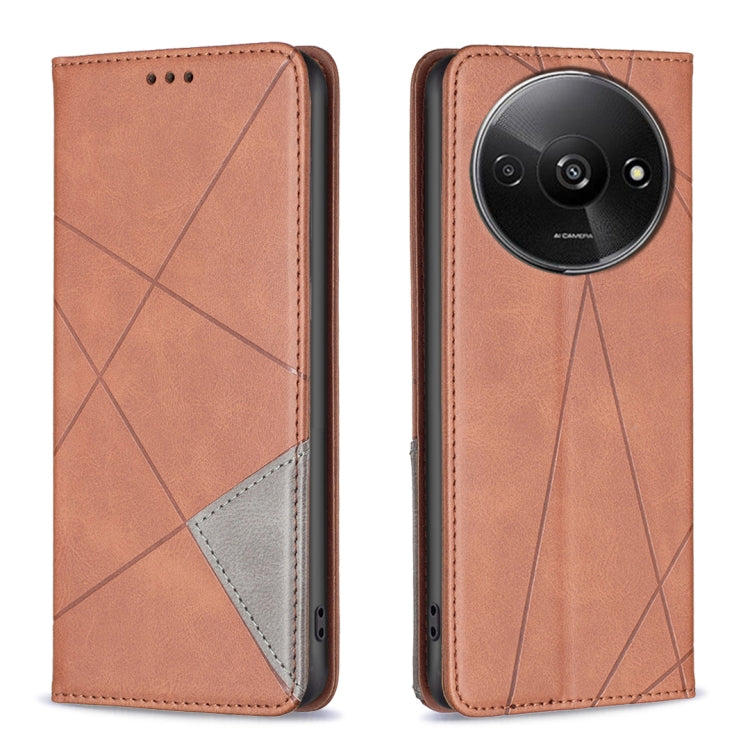 Rhombus Texture Magnetic Leather Phone Case, For Xiaomi Poco M6 4G / Redmi 13 4G, For Xiaomi Redmi Note 13 Pro 4G Global, For Xiaomi Poco M6 Pro 4G, For Xiaomi Redmi A3, For Xiaomi Redmi Note 13 4G Global, For Xiaomi Redmi K70E, For Xiaomi Redmi Note 1...