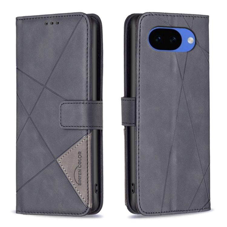 Magnetic Buckle Rhombus Texture Leather Phone Case, For Google Pixel 11a, For Google Pixel 11 / 11 Pro, For Google Pixel 10a, For Google Pixel 9A, For Google Pixel 9 Pro, For Google Pixel 9, For Google Pixel 8a, For Google Pixel 8 Pro