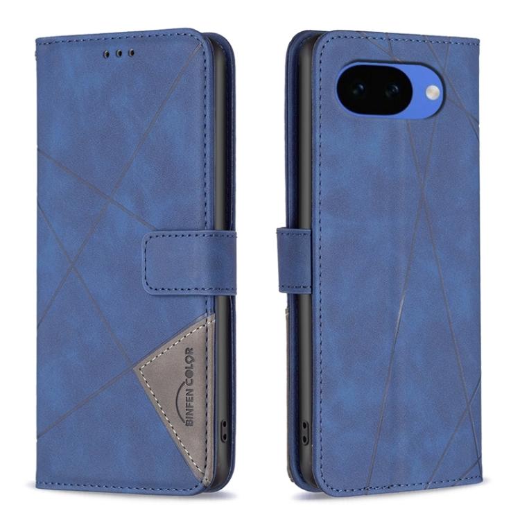 Magnetic Buckle Rhombus Texture Leather Phone Case, For Google Pixel 11a, For Google Pixel 11 / 11 Pro, For Google Pixel 10a, For Google Pixel 9A, For Google Pixel 9 Pro, For Google Pixel 9, For Google Pixel 8a, For Google Pixel 8 Pro