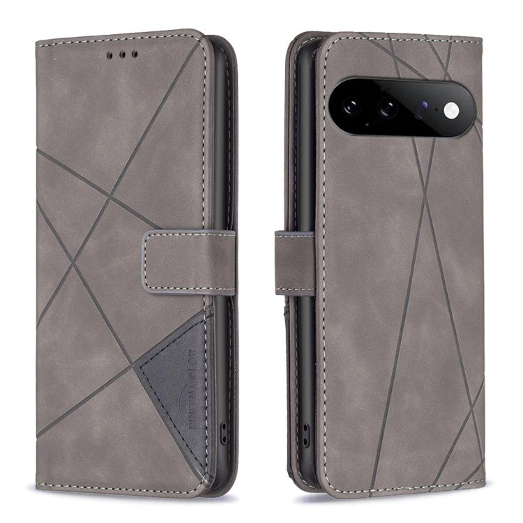 Magnetic Buckle Rhombus Texture Leather Phone Case, For Google Pixel 11a, For Google Pixel 11 / 11 Pro, For Google Pixel 10a, For Google Pixel 9A, For Google Pixel 9 Pro, For Google Pixel 9, For Google Pixel 8a, For Google Pixel 8 Pro