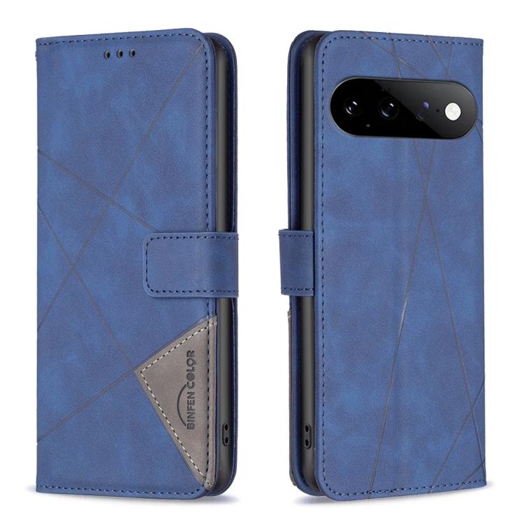 Magnetic Buckle Rhombus Texture Leather Phone Case, For Google Pixel 11a, For Google Pixel 11 / 11 Pro, For Google Pixel 10a, For Google Pixel 9A, For Google Pixel 9 Pro, For Google Pixel 9, For Google Pixel 8a, For Google Pixel 8 Pro