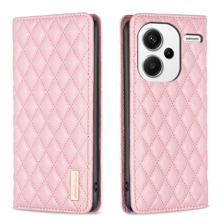 Diamond Lattice Magnetic Leather Flip Phone Case, For Xiaomi Redmi Note 13 Pro+ 5G, For Xiaomi Redmi Note 13 Pro 5G, For Xiaomi 13T / 13T Pro / Redmi K60 Ultra, For Xiaomi Redmi K70 / K70 Pro, For Xiaomi Redmi 12 4G                                     ...