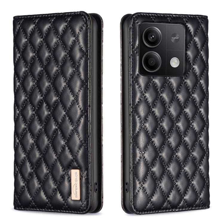 Diamond Lattice Magnetic Leather Flip Phone Case, For Xiaomi Poco M6 4G / Redmi 13 4G, For Xiaomi Redmi Note 13 Pro 4G Global, For Xiaomi Poco M6 Pro 4G, For Xiaomi Redmi A3, For Xiaomi Redmi Note 13 4G Global, For Xiaomi Redmi K70E                    ...