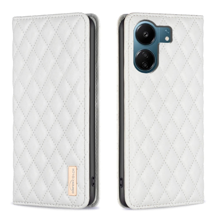 Diamond Lattice Magnetic Leather Flip Phone Case, For Xiaomi Poco M6 4G / Redmi 13 4G, For Xiaomi Redmi Note 13 Pro 4G Global, For Xiaomi Poco M6 Pro 4G, For Xiaomi Redmi A3, For Xiaomi Redmi Note 13 4G Global, For Xiaomi Redmi K70E                    ...