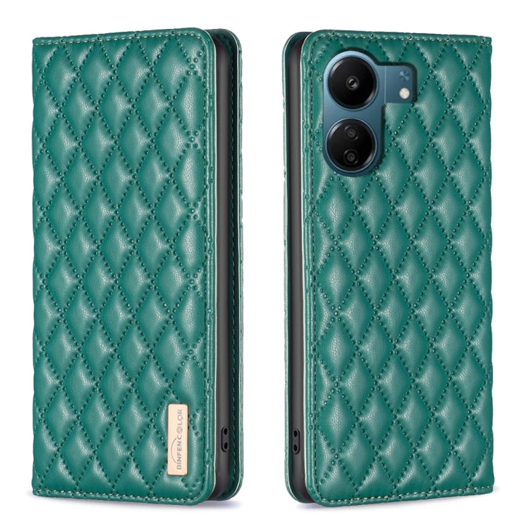 Diamond Lattice Magnetic Leather Flip Phone Case, For Xiaomi Poco M6 4G / Redmi 13 4G, For Xiaomi Redmi Note 13 Pro 4G Global, For Xiaomi Poco M6 Pro 4G, For Xiaomi Redmi A3, For Xiaomi Redmi Note 13 4G Global, For Xiaomi Redmi K70E                    ...