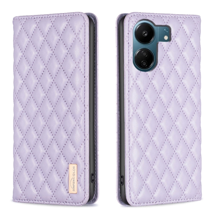 Diamond Lattice Magnetic Leather Flip Phone Case, For Xiaomi Poco M6 4G / Redmi 13 4G, For Xiaomi Redmi Note 13 Pro 4G Global, For Xiaomi Poco M6 Pro 4G, For Xiaomi Redmi A3, For Xiaomi Redmi Note 13 4G Global, For Xiaomi Redmi K70E                    ...