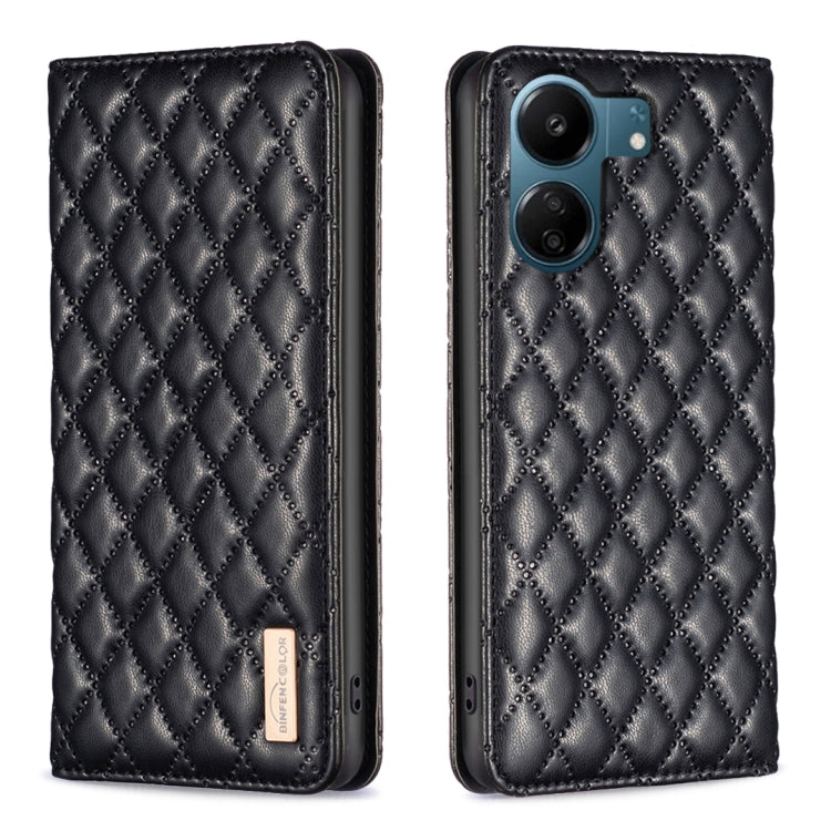 Diamond Lattice Magnetic Leather Flip Phone Case, For Xiaomi Poco M6 4G / Redmi 13 4G, For Xiaomi Redmi Note 13 Pro 4G Global, For Xiaomi Poco M6 Pro 4G, For Xiaomi Redmi A3, For Xiaomi Redmi Note 13 4G Global, For Xiaomi Redmi K70E                    ...