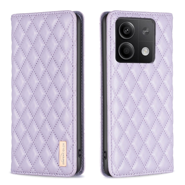 Diamond Lattice Magnetic Leather Flip Phone Case, For Xiaomi Poco M6 4G / Redmi 13 4G, For Xiaomi Redmi Note 13 Pro 4G Global, For Xiaomi Poco M6 Pro 4G, For Xiaomi Redmi A3, For Xiaomi Redmi Note 13 4G Global, For Xiaomi Redmi K70E                    ...
